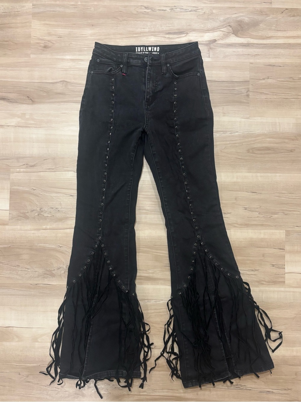 Great condition - Idyllwind Fringe Flare Jeans - size 4